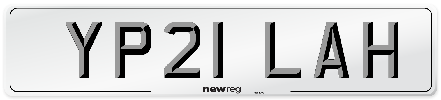 YP21 LAH Number Plate from New Reg